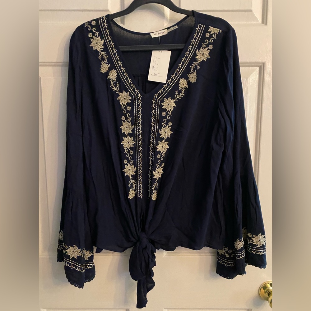 Navy Blouse